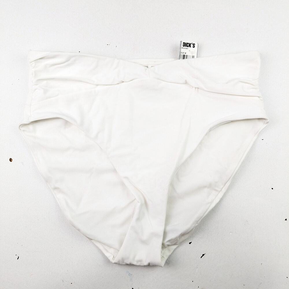 Calia Women's Medium Bikini Swim Bottoms - Creamy White